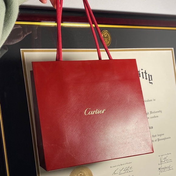 Cartier Handbags - Cartier Scarlet Red Tote Bag